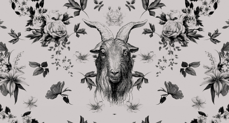 Colectii - Fototapet cu tap si flori gri DD110386  -  A.S. Creation