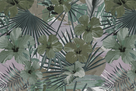 Colectii - Fototapet cu flori verde DD111061  -  A.S. Creation