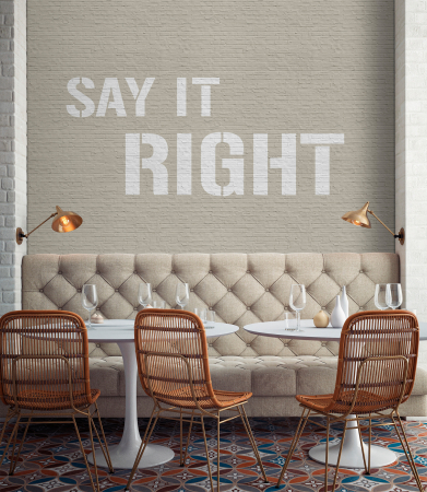 Fototapet text motivational crem/bej DD113387  -  A.S. Creation [1]