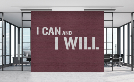 Fototapet text motivational rosu DD113392  -  A.S. Creation [1]