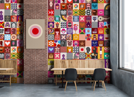 Fototapet cu elemente abstracte multicolor DD113847  -  A.S. Creation [1]
