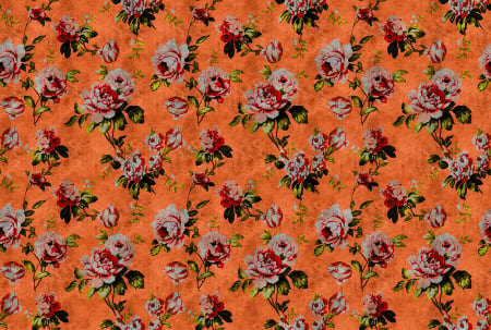Walls by Patel 2 - Fototapet cu flori portocaliu DD113902  -  A.S. Creation