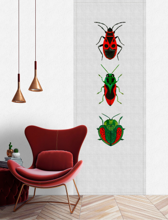 Fototapet insecte rosu DD114047  -  A.S. Creation [1]