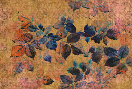Fototapet - Fototapet cu frunze portocaliu DD114097  -  A.S. Creation