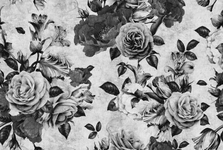 Colectii - Fototapet cu flori negru DD114152  -  A.S. Creation