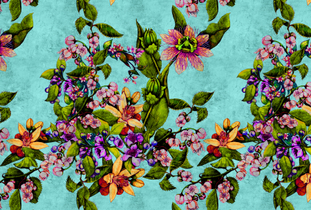 Walls by Patel 2 - Fototapet cu flori verde DD114242  -  A.S. Creation
