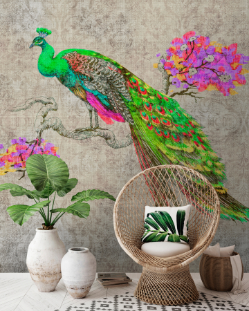 Fototapet cu pasari verde DD114307  -  A.S. Creation [1]