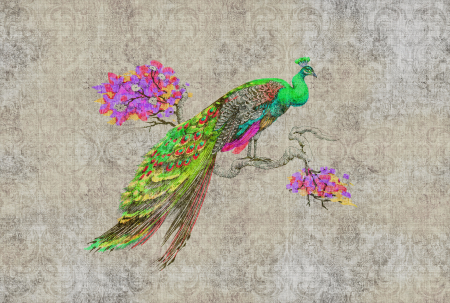 Colectii - Fototapet cu pasari verde DD114307  -  A.S. Creation