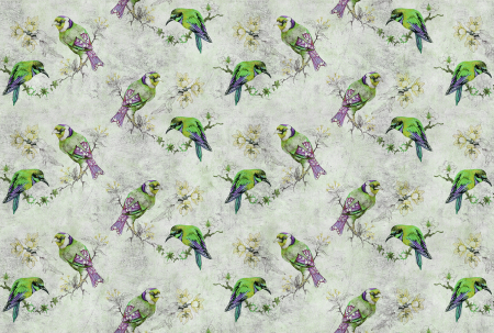 Colectii - Fototapet cu pasari verde DD114407  -  A.S. Creation