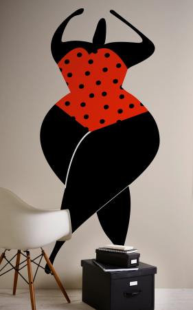 ARTist - Fototapet femeie dansand negru DD119977  -  A.S. Creation