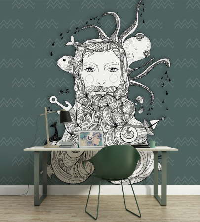 ARTist - Fototapet Aquarius zeul marilor gri DD120069  -  A.S. Creation