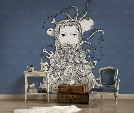 ARTist - Fototapet Aquarius zeul marilor albastru DD120073  -  A.S. Creation