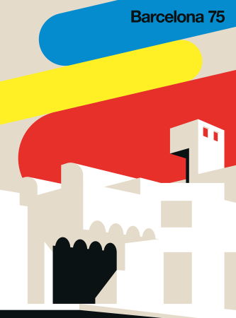 Orase, monumente, opere arta - Fototapet Barcelona 75 multicolor DD120113  -  A.S. Creation