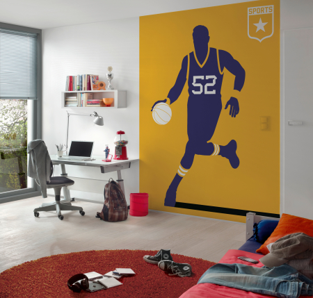Sport - Fototapet baschet galben DD120149  -  A.S. Creation