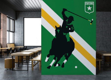 Sport - Fototapet polo verde DD120161  -  A.S. Creation