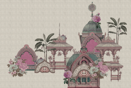 Walls by Patel 3 - Fototapet templu mov DD121828  -  A.S. Creation