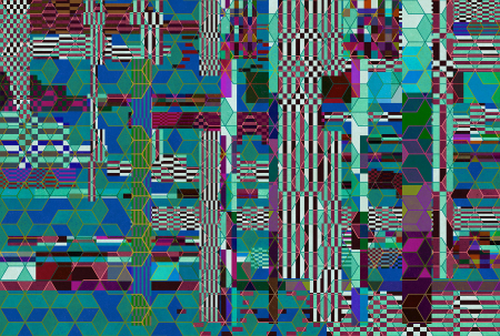Walls by Patel 3 - Fototapet abstract turcoaz DD122260  -  A.S. Creation