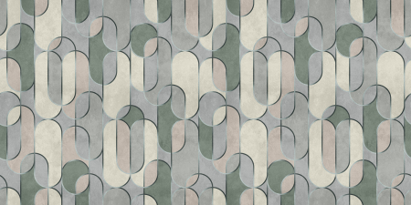 Walls by Patel 3 - Fototapet grafic verde DD122328  -  A.S. Creation