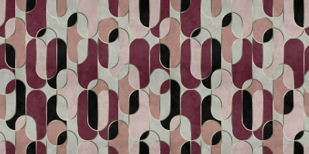 Walls by Patel 3 - Fototapet grafic violet DD122332  -  A.S. Creation
