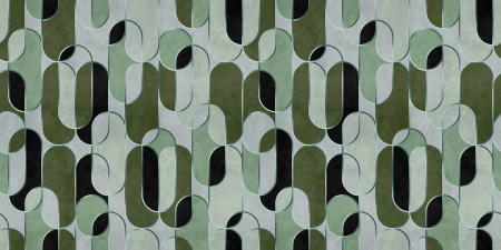 Walls by Patel 3 - Fototapet grafic verde DD122336  -  A.S. Creation