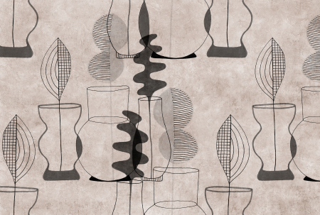 Walls by Patel 3 - Fototapet abstract crem/bej DD122512  -  A.S. Creation