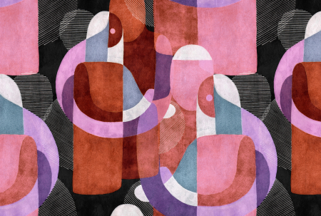 Patel - Fototapet abstract mov DD122568  -  A.S. Creation