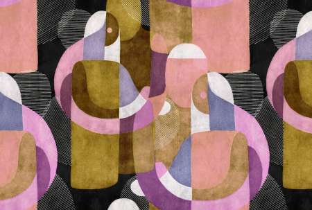 Patel - Fototapet abstract galben DD122572  -  A.S. Creation