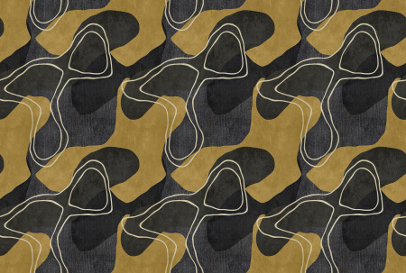 Walls by Patel 3 - Fototapet abstract galben DD122756  -  A.S. Creation
