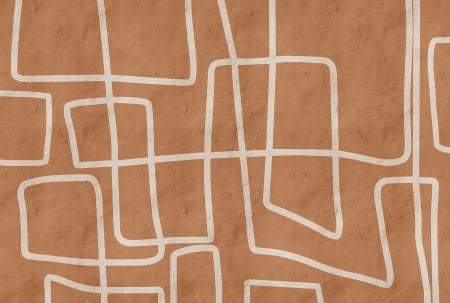 Walls by Patel 3 - Fototapet abstract portocaliu DD122880  -  A.S. Creation