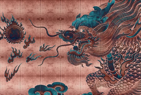 Walls by Patel 3 - Fototapet dragon rosu DD122936  -  A.S. Creation