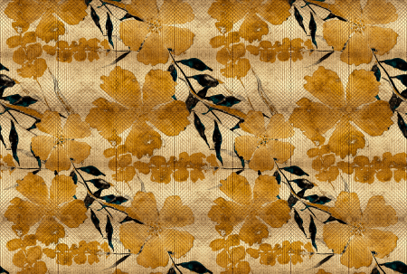 Patel - Fototapet cu flori galben DD122976  -  A.S. Creation