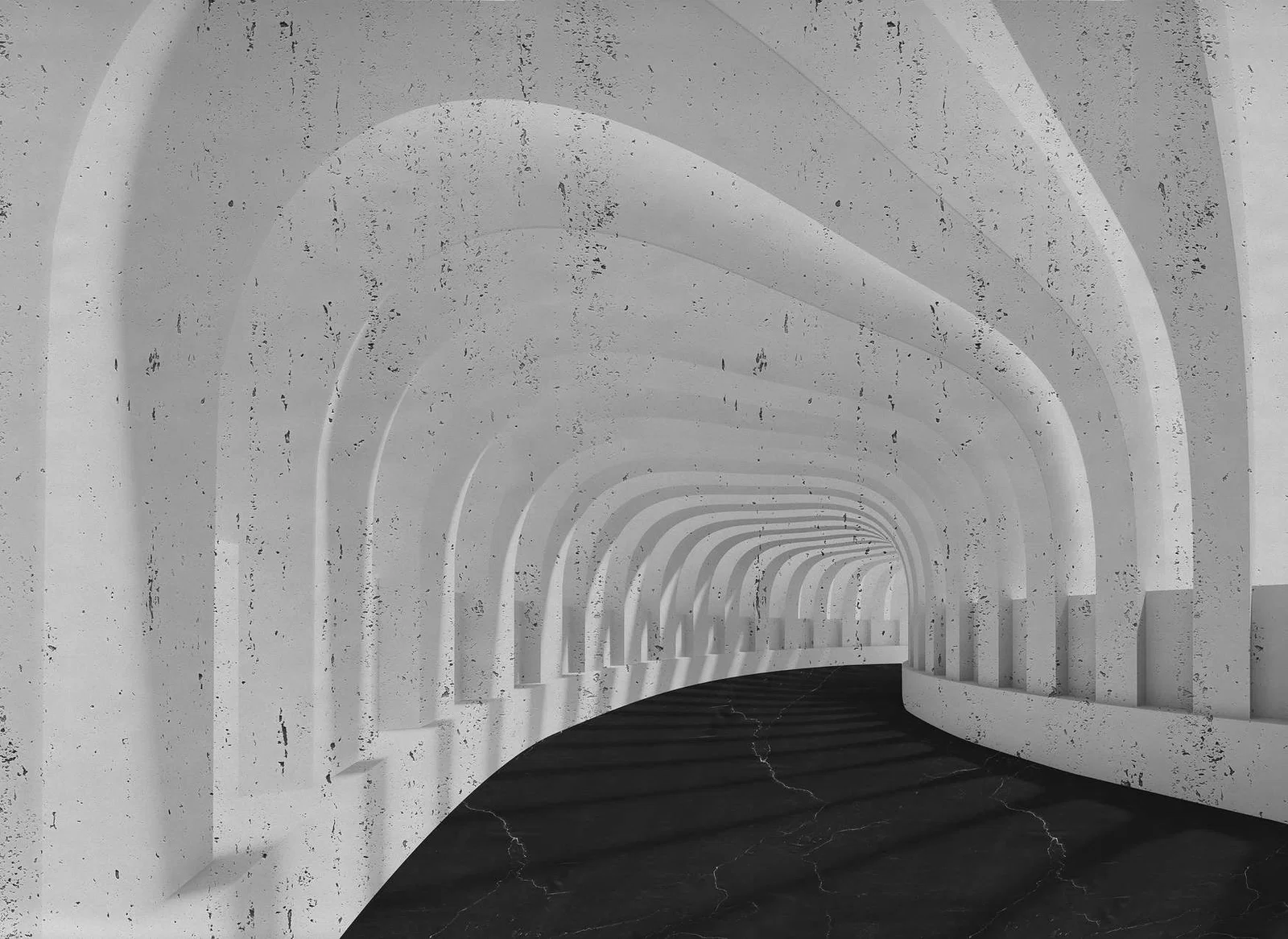 Colectii - Fototapet tunel cu arcade gri DD123543 - A.S. Creation