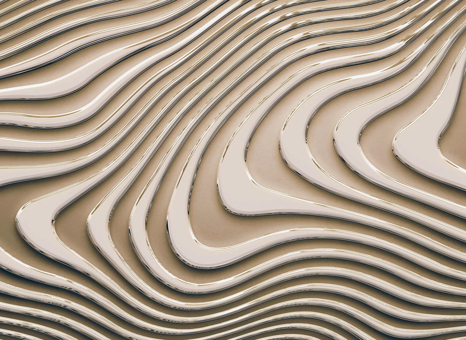 Colectii - Fototapet abstract cu modele 3D crem/bej DD123583 - A.S. Creation