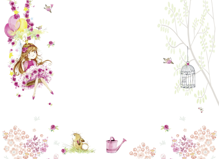 Fototapet printesa in balansoar alb DD123619  -  A.S. Creation [0]