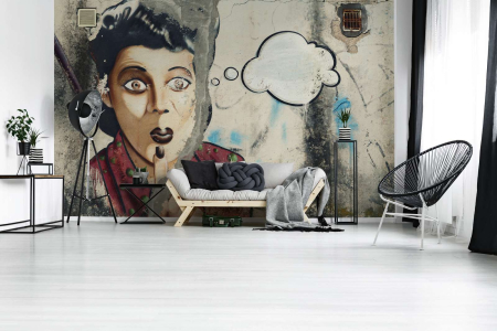 Fototapet graffiti gri DD123649  -  A.S. Creation [1]