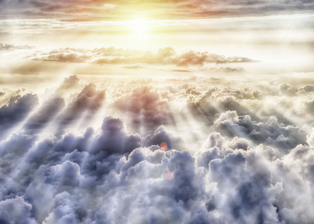 Fototapet nori si soare albastru DD123693  -  A.S. Creation [0]