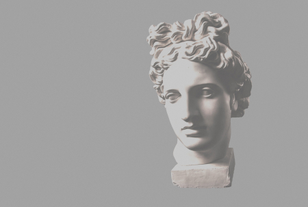Walls by Patel 4 - Fototapet statuie gri DD127453  -  A.S. Creation