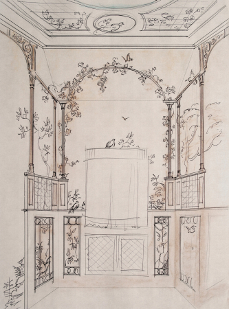 Walls by Patel 4 - Fototapet desen pavilion crem/bej DD127721  -  A.S. Creation