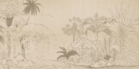 Walls by Patel 4 - Fototapet desen jungla crem/bej DD127737  -  A.S. Creation