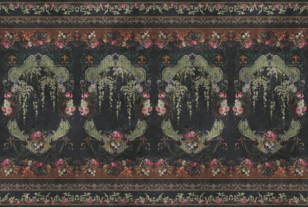 Fototapet - Fototapet floral negru DD128009  -  A.S. Creation