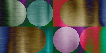 Fototapet geometric cercuri verde roz DD133925 - A.S. Creation [5]
