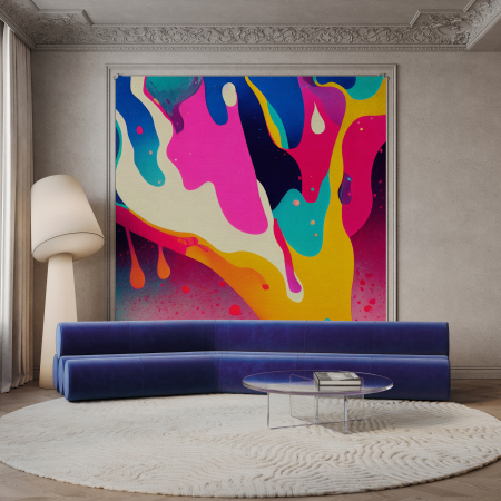 Fototapet abstract 3D roz albastru DD134081 - A.S. Creation [2]