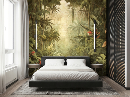 Fototapet jungla tropicala crem bej verde DD134249 - A.S. Creation [3]