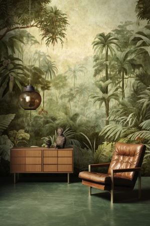 Fototapet cu padure - Fototapet jungla tropicala verde DD134267 - A.S. Creation