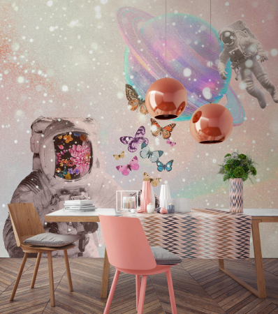 Fototapet astronaut cosmos roz mov DD134411 - A.S. Creation [0]