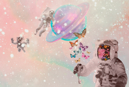 Fototapet astronaut cosmos roz mov DD134411 - A.S. Creation [4]