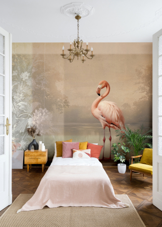 Fototapet flamingo bej roz DD134615 - A.S. Creation [3]