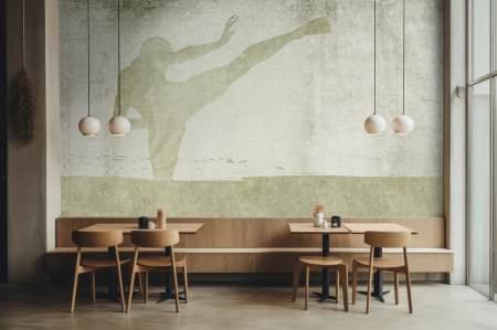 Walls by Patel 5 - Fototapet arte martiale verde DD134831 - A.S. Creation