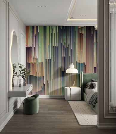 Walls by Patel 5 - Fototapet abstract 3D verde DD134993 - A.S. Creation