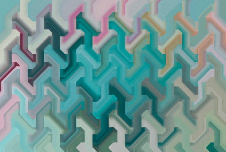 Fototapet 3D geometric turcoaz DD135095 - A.S. Creation [4]